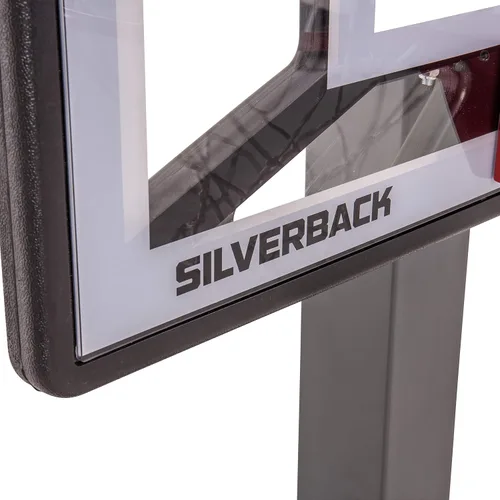 Miniatura 31 de Aro de baloncesto juvenil Silverback Junior de 33" con tecnología de montaje Lock 'n Rock. Se monta en postes redondos y verticales, color negro