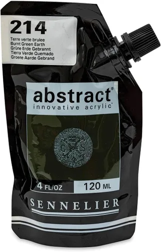 Miniatura 53 de SENNELIER Pintura acrílica abstracta innovadora para cuerpo pesado, bolsa de 16.9 fl oz, blanco titanio