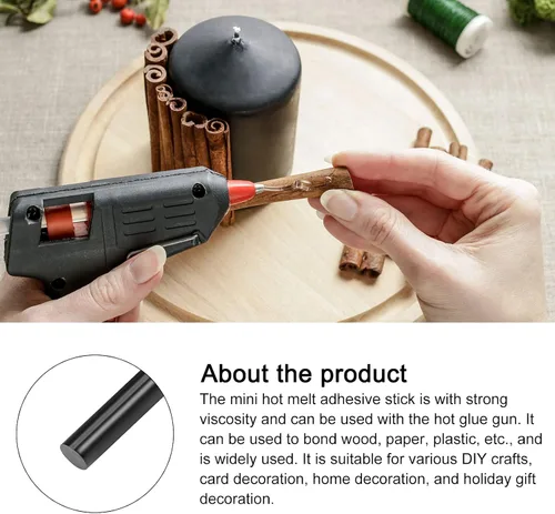 Miniatura 8 de Barras de pegamento caliente, mini adhesivos para pistola de pegamento termofusible, [para arte, manualidades, bricolaje, fabricación de tarjetas]