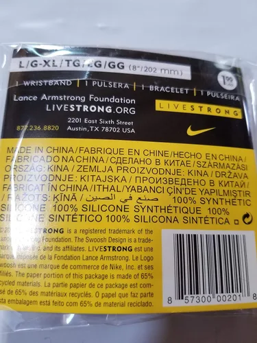 Miniatura 2 de LIVESTRONG Pulseras de silicona de tamaño adulto, paquete de 3 pulseras de goma de color amarillo vivo, L - Xl