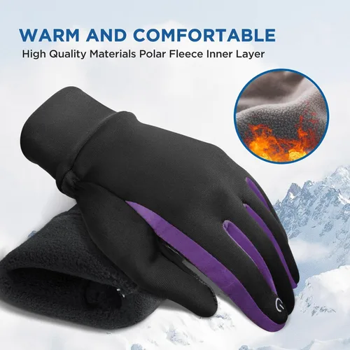 Miniatura 2 de SIMARI Guantes de invierno para niños, sensibles para pantalla táctil, térmicos, resistentes al agua, para niños y niñas, correr, ciclismo, nieve