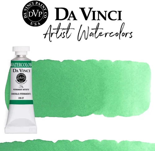 Miniatura 46 de DA VINCI PAINTS Pintura Acuarela Profesional para Artistas, Alizarin Crimson (Quinacridone), 37ml Índigo
