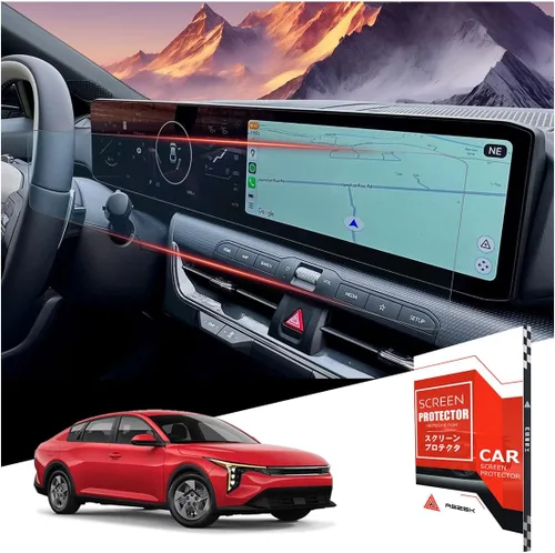 Para 2 piezas integrado 2025 2026 Kia K4 12.3 pulgadas+12.3 pulgadas pantalla táctil doble pantalla protector de pantalla de alta claridad y - K4