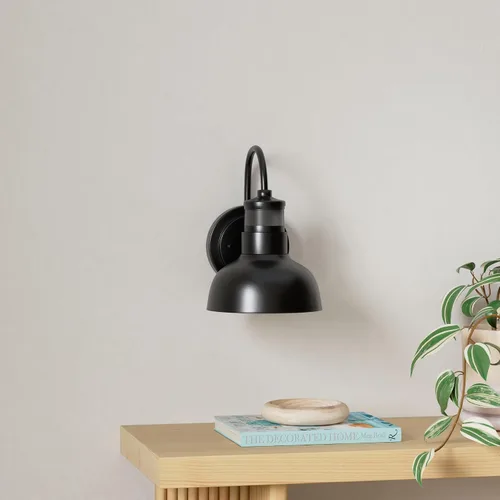 Miniatura 2 de Lámpara de pared para exteriores con sensor de movimiento de 7 pulgadas, IP65, color negro 1 pack black 7-inch barn light with 3 modes, 220-degree