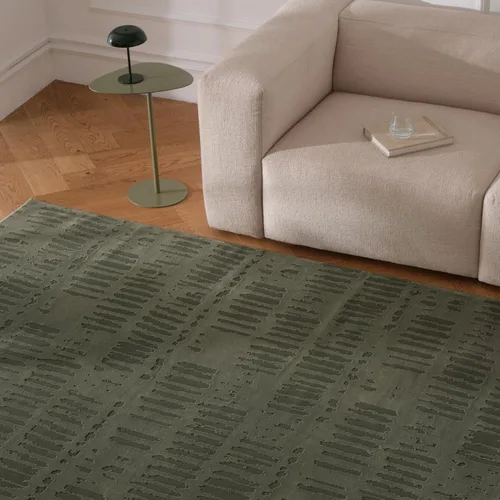 Miniatura 12 de Revival Rugs Alfombra Shell de 4 x 6 pies para cocina, dormitorio, comedor, lavable, 100% reciclada, certificado Oeko-TEX, moderna, pelo mediano
