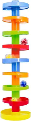 Miniatura 3 de WEofferwhatYOUwant Juguete de bola – Juego de torre STEM expandible de 14 piezas para niños pequeños de 9 meses Puente de bricolaje, bolas