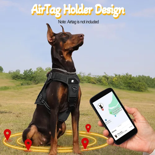 Miniatura 6 de Chaleco para perro de servicio - HEYCAHVA Arnés táctico para perro con hebillas metálicas completas para perros grandes y medianos, chaleco Negro