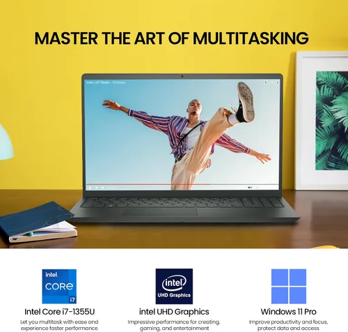 Miniatura 2 de Dell Computadora portátil con pantalla táctil de 15.6 pulgadas, pantalla táctil FHD IPS de 15.6 pulgadas, Intel Core i7 de 13ª
