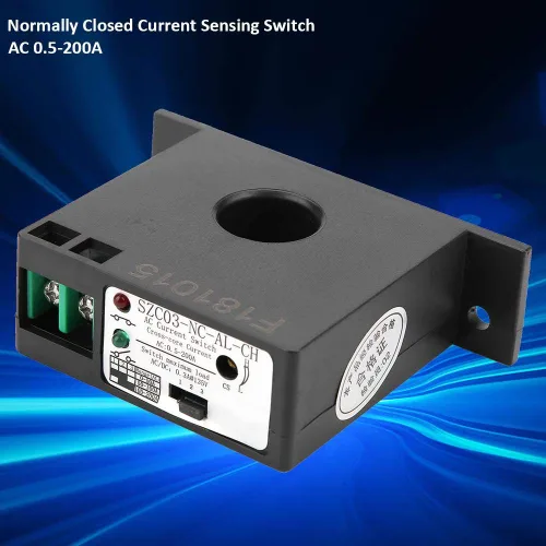 Miniatura 7 de Walfront Interruptor de corriente CA SZC03-NC-AL- Interruptor de detección de corriente ajustable para relé de zumbador de flash y CA de un solo