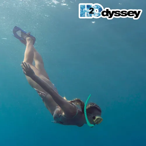 Miniatura 3 de H2ODYSSEY Snorkel SS-9 Pro Roll - Esnórquel enrollable ultra compacto - Equipo de buceo que ahorra espacio - Perfecto para viajes y almacenamiento