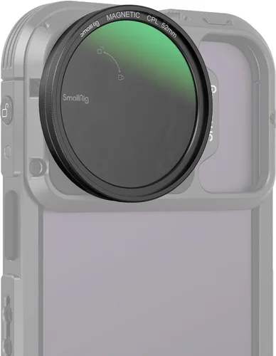 Miniatura 8 de SMALLRIG Kit de filtro de polarizadores circulares magnéticos de 2.047 in para jaula de teléfono SMALLRIG para iPhone 15 Series, filtro polarizador