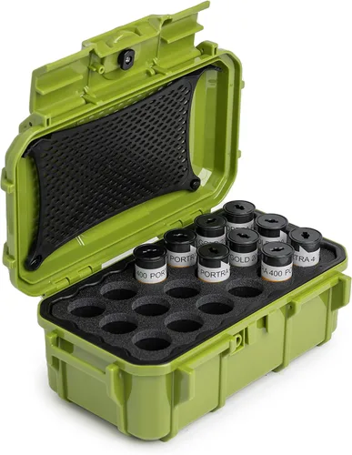 Miniatura 12 de Evergreen Estuche de almacenamiento de película de 4.724 in Capacidad para 18 rollos de película de formato medio Conserva y protege tu película