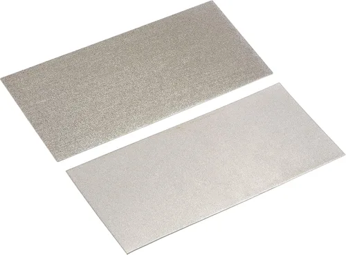 uxcell Piedra de afilar de diamante para afilar, 6.693 in x 2.953 in, grano 150, afilador de grano 240, placa de molienda, juego de herramientas