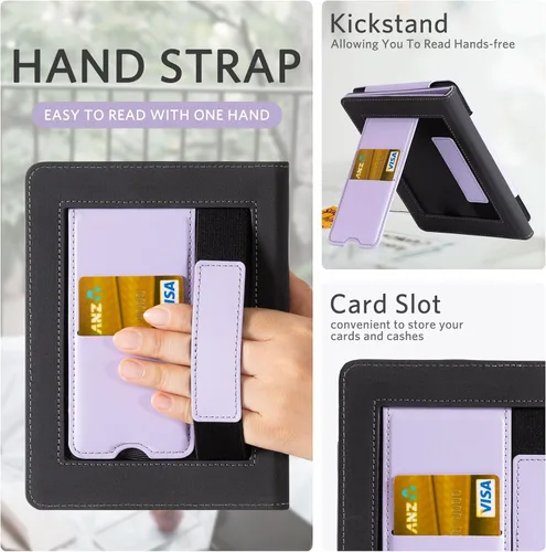 Miniatura 2 de CoBak Case with Stand for Kindle Paperwhite -with Auto Sleep Wake, Card Slot, Hand Strap Feature - Fits Kindle Paperwhite 11th Generation 6.8