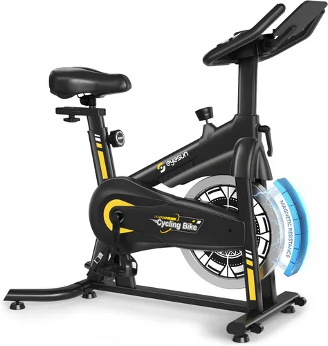 Miniatura 16 de Exercise Bikes for Home, Exercise Bike with Adjustable Friction, Brake Pad Resistance Silent Belt Drive, 330lbs Weight Capacity &Upgraded Version