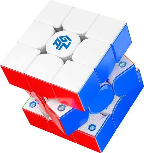 Miniatura 12 de CuberShop GAN 356 M 3x3 Cubo magnético de velocidad lite, Gans 3X3 cubo magnético sin calcomanías, rendimiento suave y rápido de 3 por 3 lite