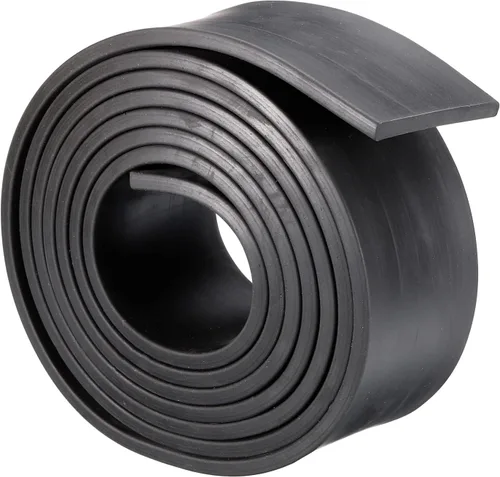 uxcell Rollos de láminas de goma de neopreno de 3/16 pulgadas de alto x 2.17 pulgadas de ancho x 118.11 pulgadas de largo, tiras de goma sólida para
