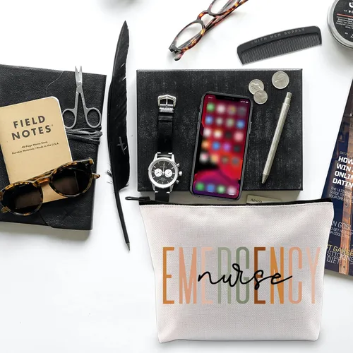 Miniatura 5 de BLUPARK Bolsa de maquillaje de enfermera de emergencia ED ER Regalo de enfermera Regalo de sala de emergencias Nuevo regalo de enfermería Regalos