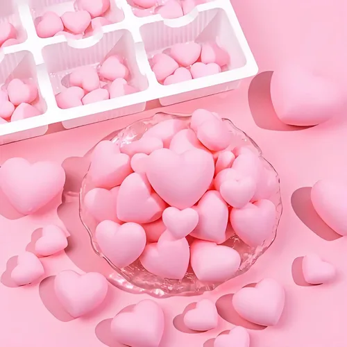 Miniatura 5 de Moldes para fondant en forma de corazón, moldes de silicona de chocolate para decoración de pasteles, tapas de cupcakes, herramientas de horneado