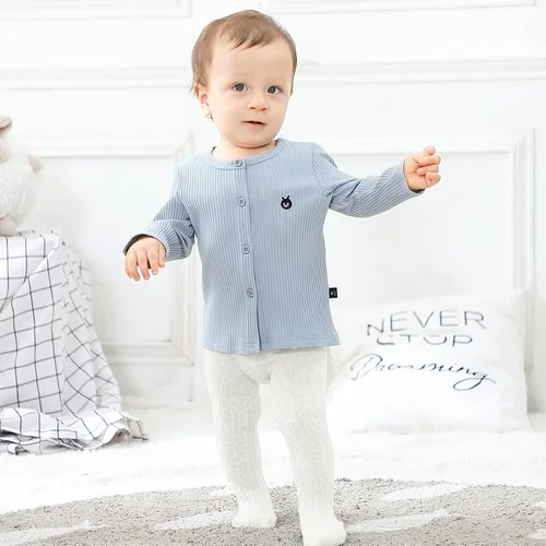 Miniatura 4 de American Trends Medias de bebé para niñas, leggings de algodón de punto trenzado, medias suaves sin costuras para recién nacidos, medias para bebés