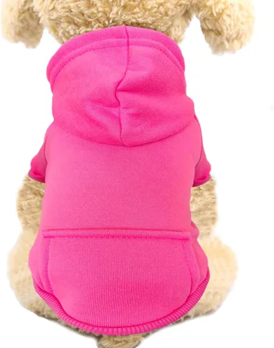 Miniatura 7 de Jecikelon Sudadera con capucha para perro de invierno con bolsillos, ropa cálida para perros pequeños, abrigo de chihuahua, ropa de cachorro y gato