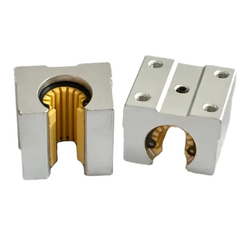 Miniatura 10 de 2 unidades SBR20UU SBR20 UU 20 UU 0.787 in Bloque deslizante de movimiento lineal con funda de cobre de grafito en el interior para riel de guía