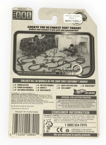 Miniatura 2 de Mattel Hot Wheels 2000 First Editions 1:64 Escala 1:64 Red Ferrari 365 GTB/4 Die Cast Car #001