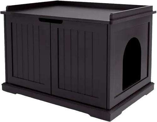 unipaws Muebles Gabinete para Caja de Arena de Gatos, Baño para Gatos, Cubierta de Caja de Arena Oculta, Gabinete para Gato Grande, Cajas de Arena