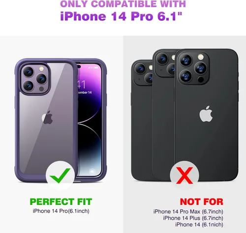 Miniatura 43 de Diaclara Funda diseñada para iPhone 16, mejorada [protección completa de la cámara], carcasa resistente de cuerpo completo con protector de pantalla