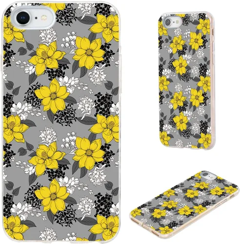 Miniatura 25 de Funda protectora completa delgada y suave de TPU transparente para iPhone SE 2022/2020, iPhone 8/7/6S/6 - Diseño de música divertida guitarra