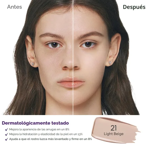 Miniatura 3 de MISSHA M PERFECT COVER SERUM BB CREAM No.21 - Beige claro con subtono frío, BB Cream de Cardi B Pick, tinte para la piel, hidratante tintado