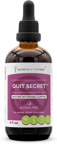 Quit Secret Extracto sin alcohol, regaliz, pulmonaria, nuez moscada, hierba de San Juan. Tintura de glicerita (4 fl oz)