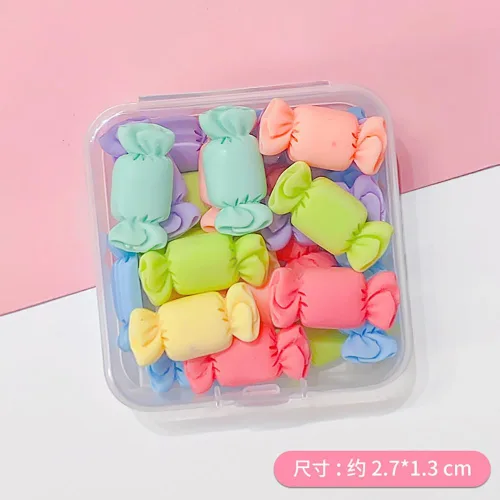 Miniatura 2 de 20 paletas de dulces kawaii, varios adornos de resina con parte trasera plana, suministros para manualidades, álbumes de recortes, decoración