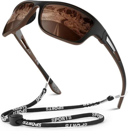Miniatura 33 de WEAROYO - Gafas de sol polarizadas deportivas para hombres y mujeres, gafas de pesca y conducción rectangulares, protección UV400 Marco C