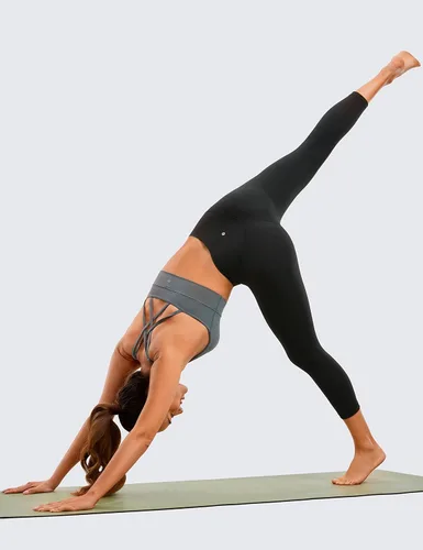 Miniatura 3 de CRZ YOGA Leggings capri de entrenamiento para mujer de 17 pulgadas, 21 pulgadas, 23 pulgadas, pantalones de yoga de cintura alta con control