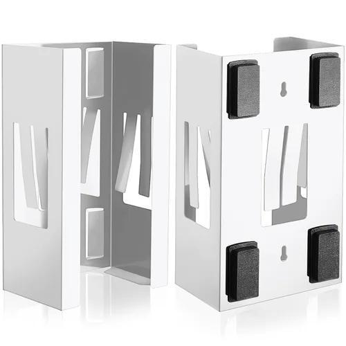 Miniatura 11 de Lounsweer 2 soportes magnéticos dispensadores de guantes de montaje en pared, cajas de guantes de calidad comercial, toallitas, papel para caja