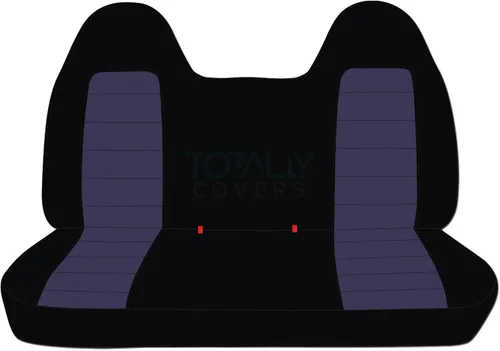 Miniatura 7 de Totally Covers Compatible con Ford F-150 F-250 F-350 1992-1998 Fundas de Asientos de Camión de Dos Tonos (Banco Sólido Delantero/Trasero) con/sin