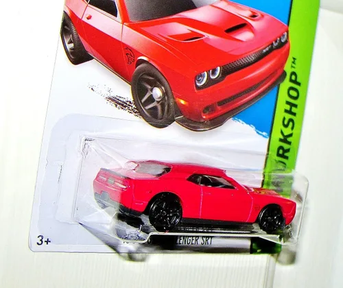 Miniatura 4 de Hot Wheels 2015 HW Taller Dodge Challenger SRT Hellcat Hell Cat Rojo