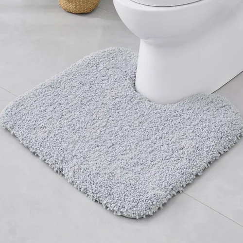 Miniatura 14 de Disolla Alfombras pequeñas para baño 17x24 antideslizante, alfombra de baño blanca esponjosa para el suelo del baño, lavable a máquina, alfombra