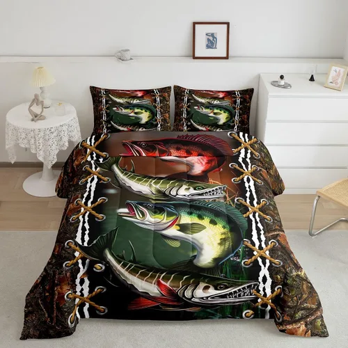 Miniatura 30 de Erosebridal Juego de edredón de murciélago tamaño Queen para niños y niñas, juego de ropa de cama con degradado de arco iris, juego de edredón Multi