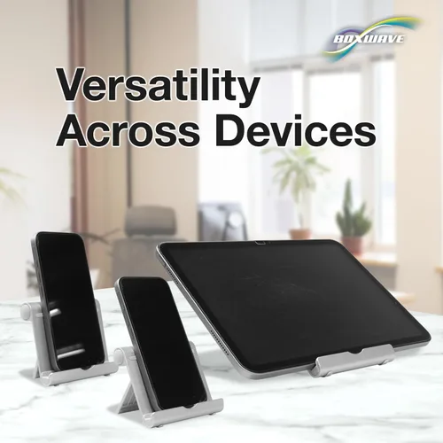 Miniatura 9 de BoxWave Soporte y soporte compatible con Xiaomi 12S Ultra - Soporte de aluminio VersaView, portátil, multiángulo de visión resistente
