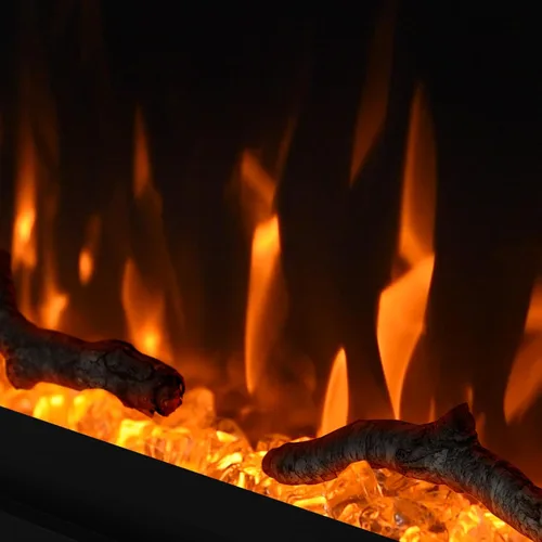 Miniatura 6 de Chimenea eléctrica de 40 pulgadas, insertos de chimenea eléctrica ultrafina, marco ultra estrecho, chimenea empotrada en la pared y empotrada