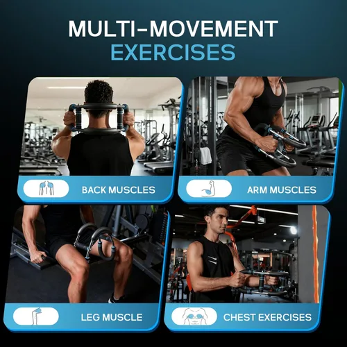 Miniatura 3 de Twister arm Trainer, Adjustable Resistance (40-140 lbs) Chest Workout Equipment,Forearm Power Exercise bar , pectoralis spinalis Device, Portable