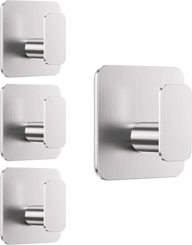 Miniatura 9 de Aikzik Ganchos Negros para Colgar de Servicio Pesado, Ganchos Adhesivos para Ducha, Baño, Cocina, Bata, Toalla, Abrigo, Gancho Impermeable y Negro 4