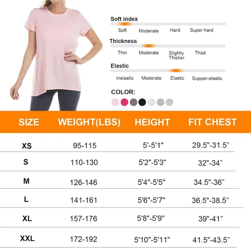 Miniatura 5 de GRAMVAL Camisetas con lazo en la espalda para mujer, manga corta, cuello redondo, espalda abierta, sudaderas atléticas