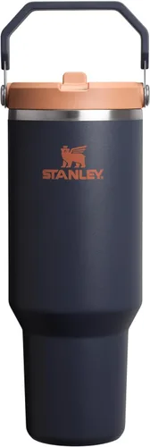 Miniatura 68 de Stanley IceFlow - Vaso con pajilla abatible con asa, de 20 onzas, tapa giratoria y popote abatible, botella de agua resistente a fugas, acero