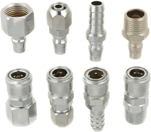 Miniatura 7 de Conector de acoplamiento S 8 unids Bsp 1/2 manguera neumática compresor de aire acoplador rápido enchufe enchufe conector conjunto