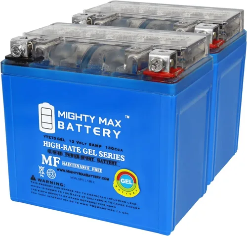 Mighty Max Battery YTZ7SGEL - Batería de repuesto de gel de 12 V 6 Ah compatible con Parts Unlimited YTZ7S 2113-0087, paquete de 2