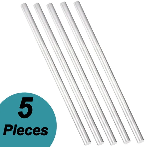 Miniatura 4 de 5 piezas 1/2 "aluminio 6061 redondo varilla 12" largo sólido T6511 torno extruido stock