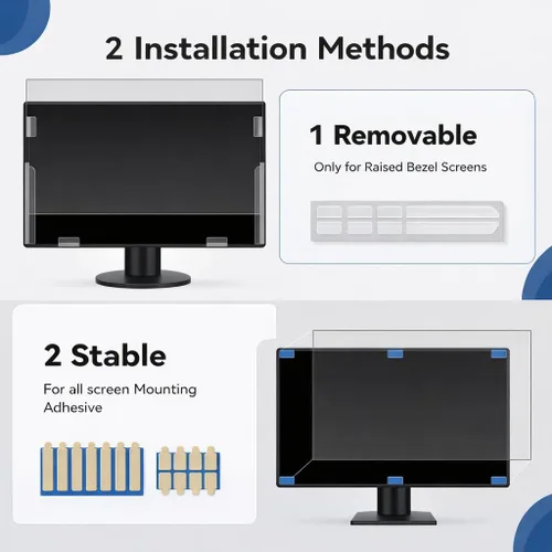 Miniatura 7 de Paquete de 2 pantallas de privacidad de computadora de 34 pulgadas para monitor de pantalla ancha de relación de aspecto 21:9, protección ocular